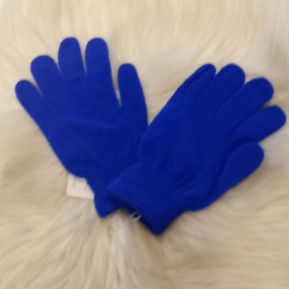 Kids- Royal Blue  Stretchy Magic Gloves - Picture 6 of 11
